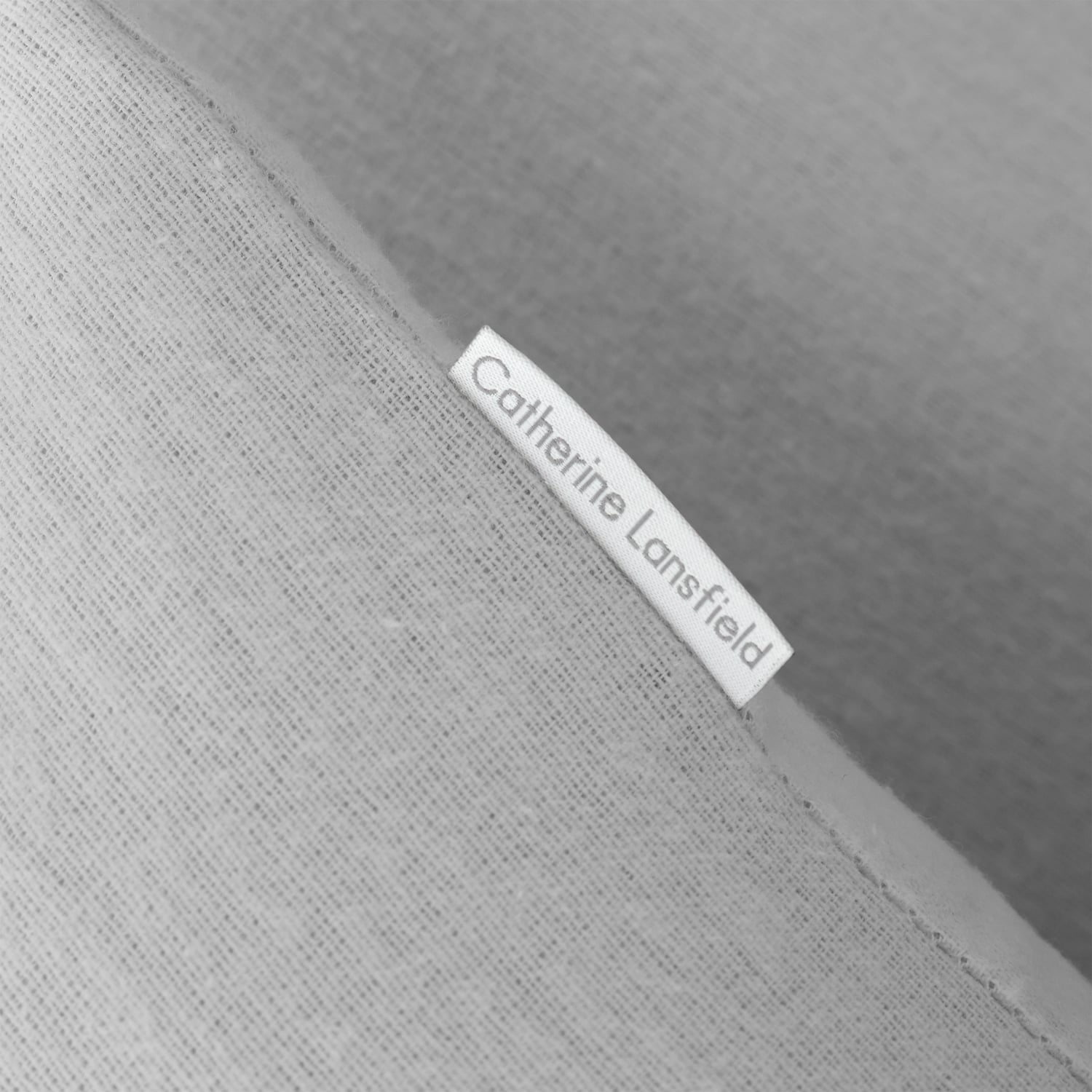 Catherine Lansfield Brushed Cotton Duvet Cover Set - Brushed Cotton Grey Duvet Set