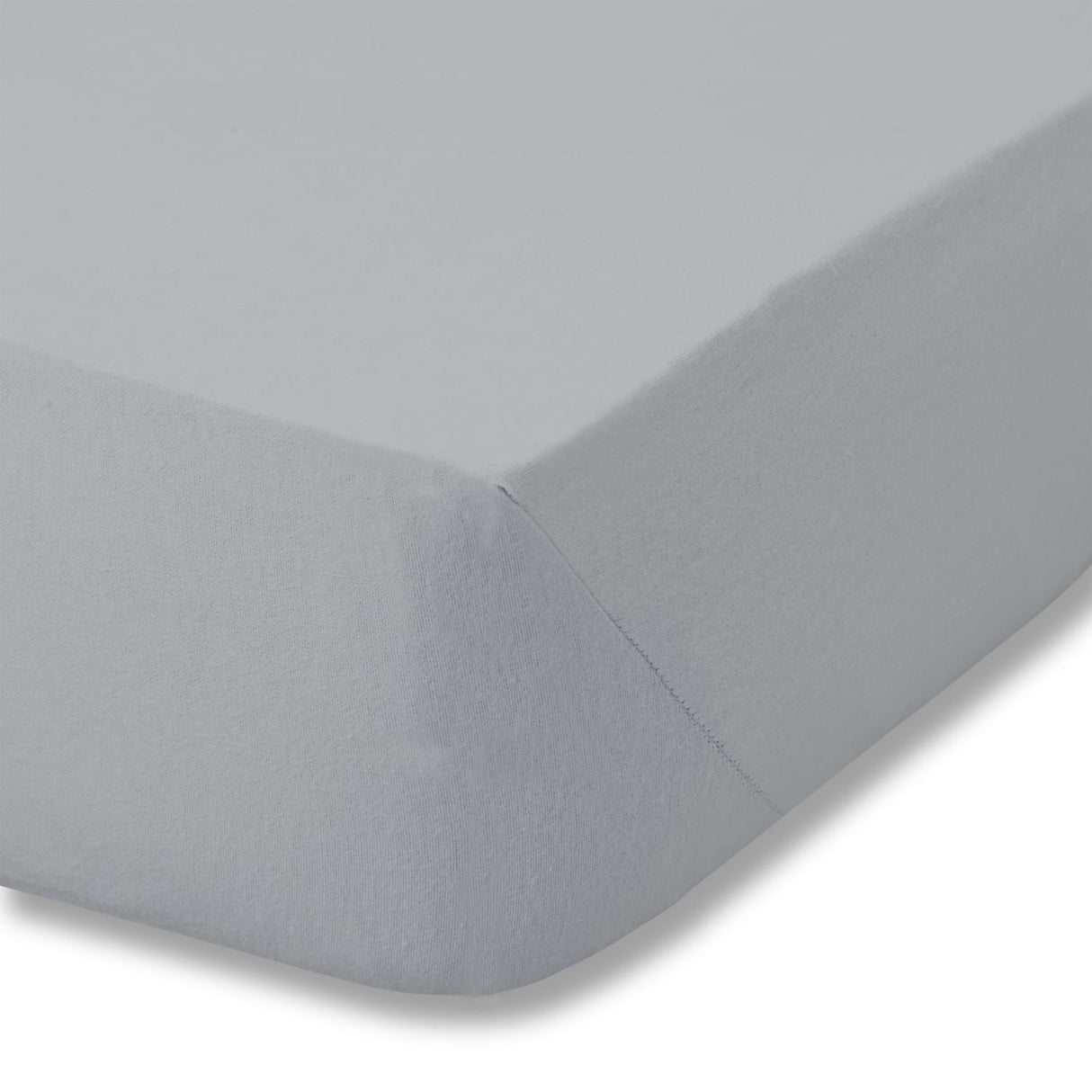 Catherine Lansfield Brushed Cotton 32cm Deep Fitted Sheet - Brushed Cotton Grey Fitted Sheet