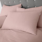 Catherine Lansfield Brushed Cotton Duvet Cover Set - Brushed Cotton Pink Duvet Set