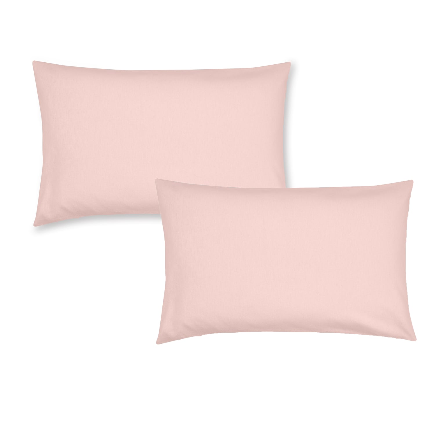 Catherine Lansfield Brushed Cotton Pillowcases - Brushed Cotton Pink Pillowcase Pair