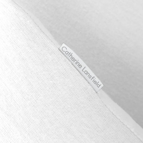 Catherine Lansfield Brushed Cotton Duvet Cover Set - Brushed Cotton White Duvet Set
