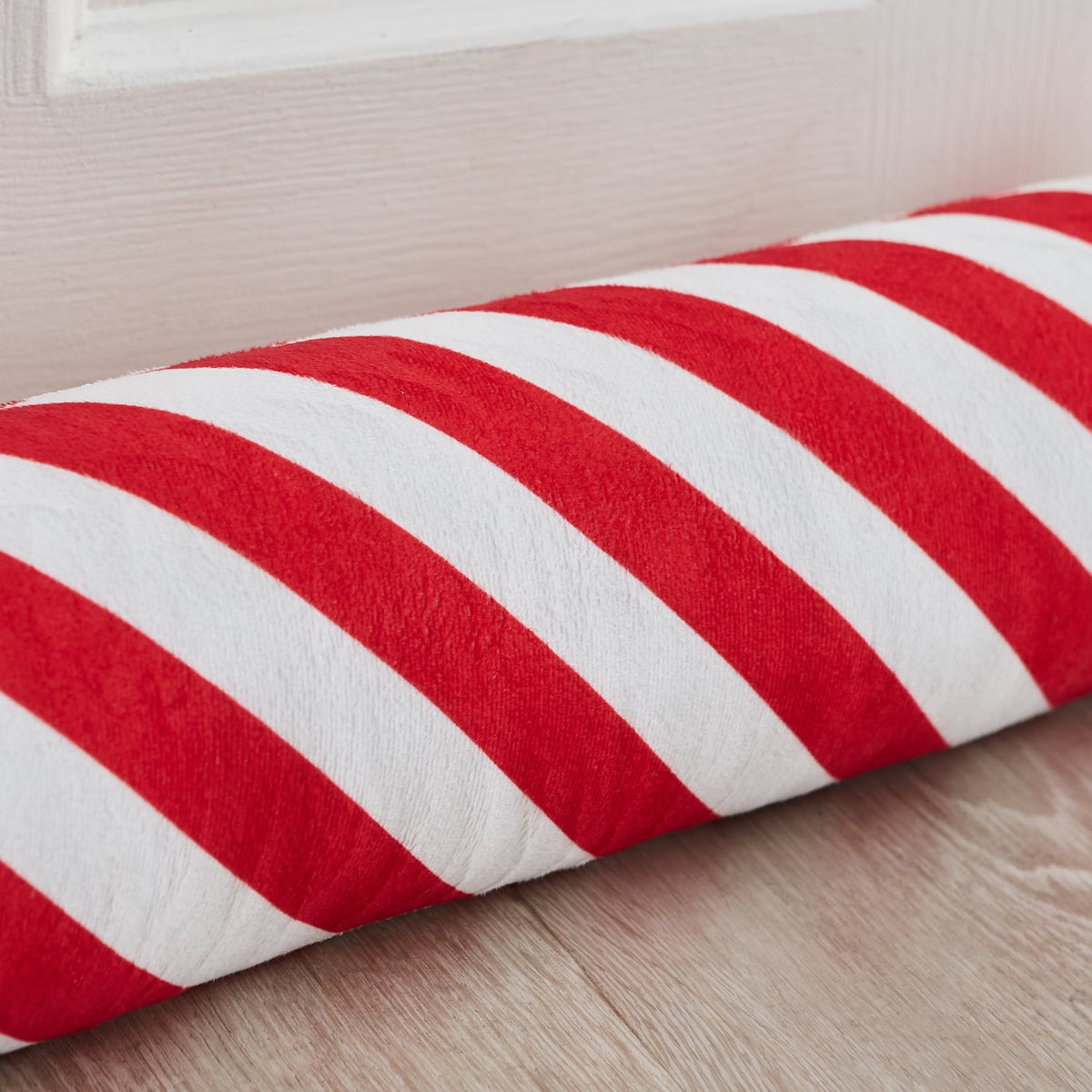 Catherine Lansfield Christmas Candy Cane Festive Draught Excluder - Candy Cane Draught Excluder