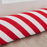 Catherine Lansfield Christmas Candy Cane Festive Draught Excluder - Candy Cane Draught Excluder