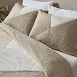 Catherine Lansfield Larsson Geo Cosy Collection Duvet Cover Set - Cosy Larsson Geo Fleece Duvet Set
