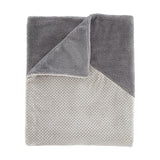 Catherine Lansfield Larsson Geo Cosy Throw 130cm x 170cm - Cosy Larsson Geo Fleece Throw Grey (1)