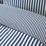 Catherine Lansfield Brushed Stripe Brushed Cotton Flannelette Duvet Cover - Navy Blue image 3
