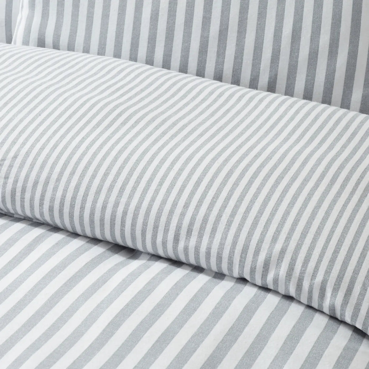 Catherine Lansfield Brushed Stripe Brushed Cotton Flannelette Duvet Cover - Navy Blue image 7
