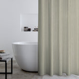 Catherine Lansfield Timeless Stripe Shower Curtain - Timeless Stripe Shower Curtain Green
