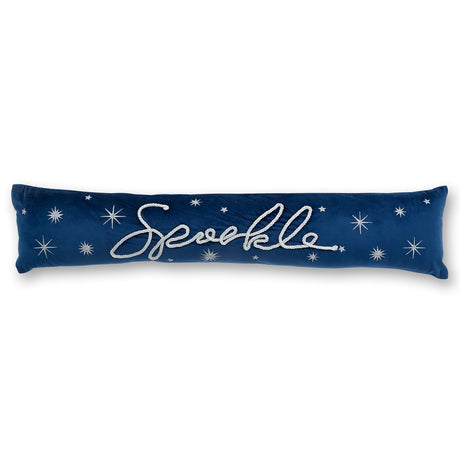 Catherine Lansfield Christmas Sparkle Draught Excluder - Sparkle Blue Draught Excluder