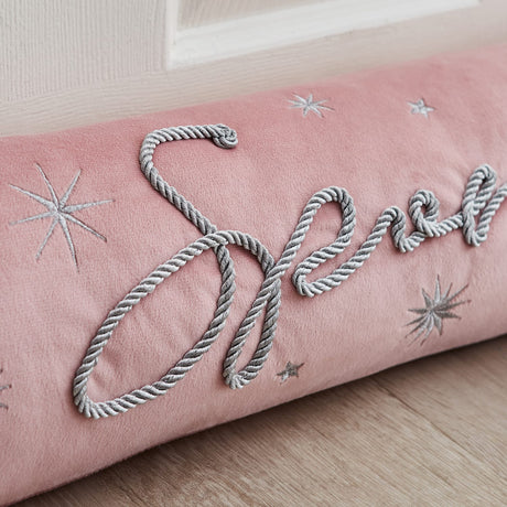 Catherine Lansfield Christmas Sparkle Draught Excluder - Sparkle Pink Draught Excluder