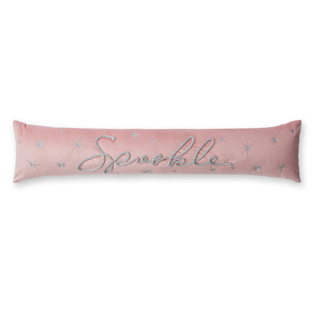 Catherine Lansfield Christmas Sparkle Draught Excluder - Sparkle Pink Draught Excluder