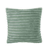 Catherine Lansfield Cosy Ribbed Filled Cushion 45cm x 45cm - Green - Cosy Ribbed Cushion Green