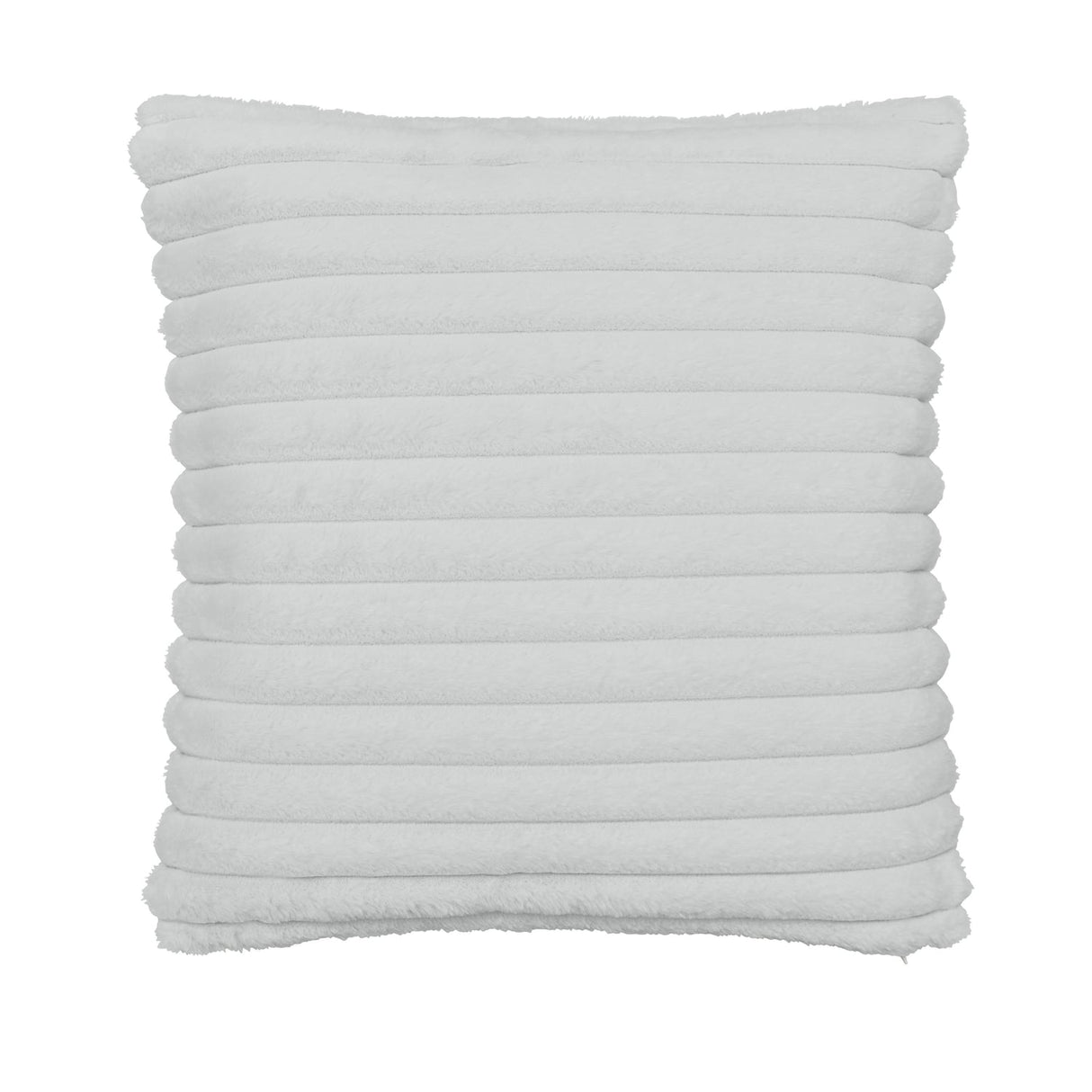 Catherine Lansfield Cosy Ribbed Filled Cushion 45cm x 45cm - Grey - Cosy Ribbed Cushion Grey