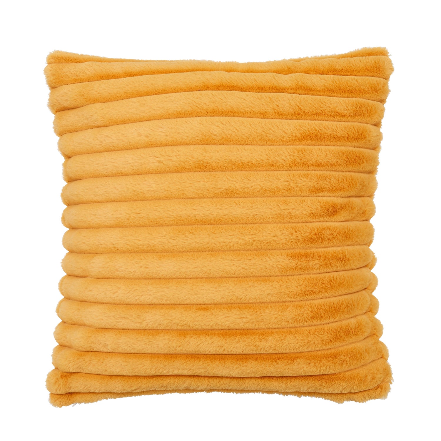 Catherine Lansfield Cosy Ribbed Filled Cushion 45cm x 45cm - Teal - Cosy Ribbed Cushion Mustard