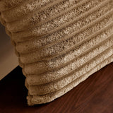 Catherine Lansfield Cosy Ribbed Filled Cushion 45cm x 45cm - Natural - Cosy Ribbed Cushion Natural