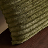 Catherine Lansfield Cosy Ribbed Filled Cushion 45cm x 45cm - Green - Cosy Ribbed Cushion Olive Green