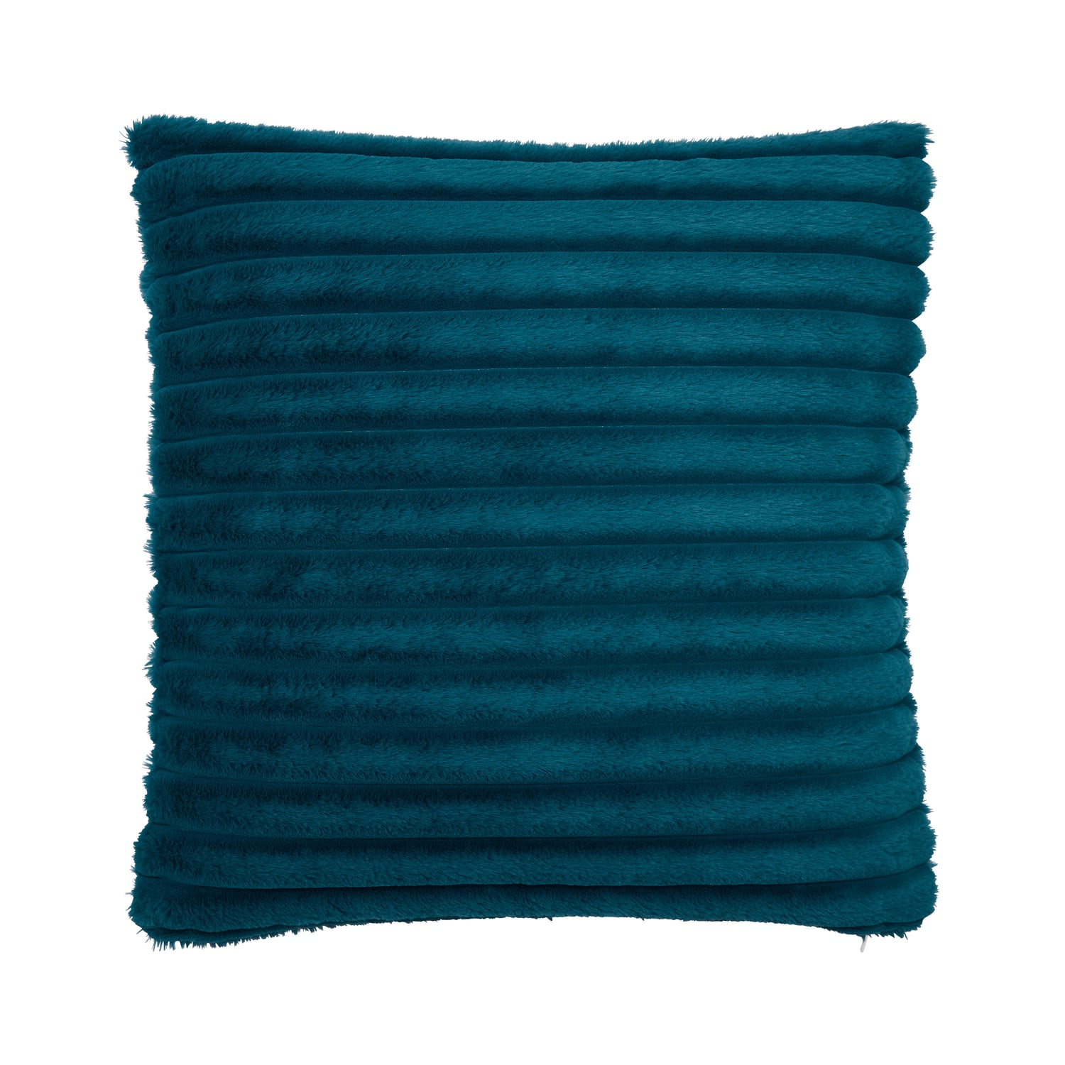 Catherine Lansfield Cosy Ribbed Filled Cushion 45cm x 45cm - Teal - Cosy Ribbed Cushion Teal (1)