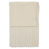 Catherine Lansfield Cosy Ribbed Velvet Throw – Cream – 130cm x 170cm - Cosy Ribbed Throw Cream