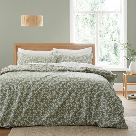 Bianca Fine Linens Shadow Leaves Duvet Cover Set