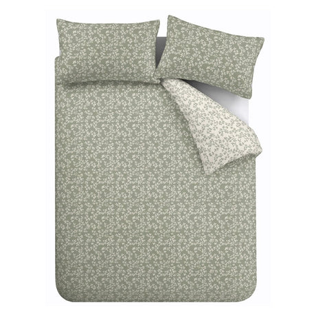Bianca Fine Linens Shadow Leaves Duvet Cover Set - Shadow Leaves Green Duvet Set