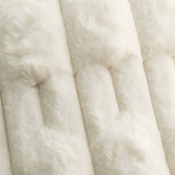 Bianca Fine Linens Carved Faux Fur Throw – Cream – 150cm x 200cm - Carved Faux Fur Cream
