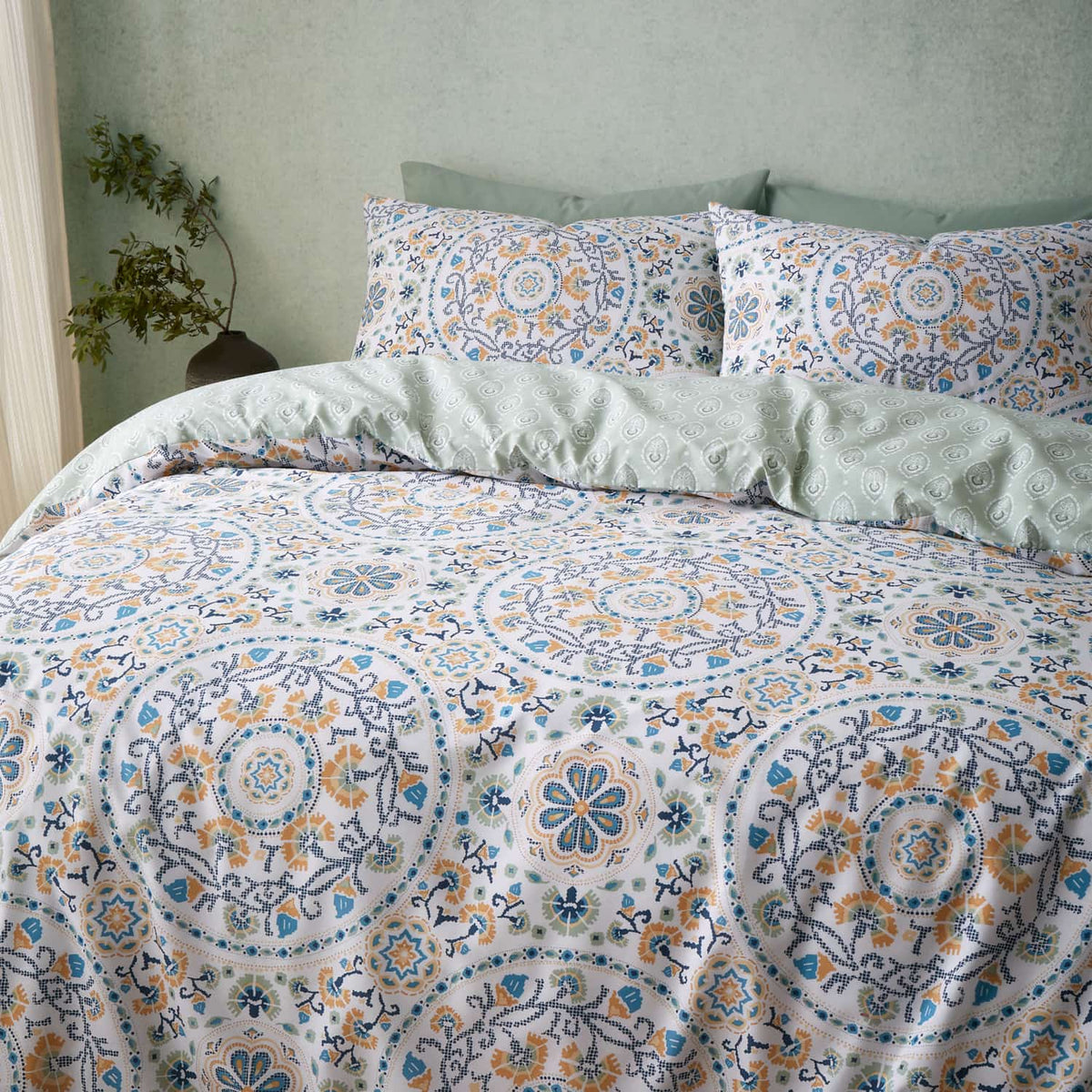 Pineapple Elephant Safiya Mandala Duvet Cover Set - Safiya Mandala Duvet Set