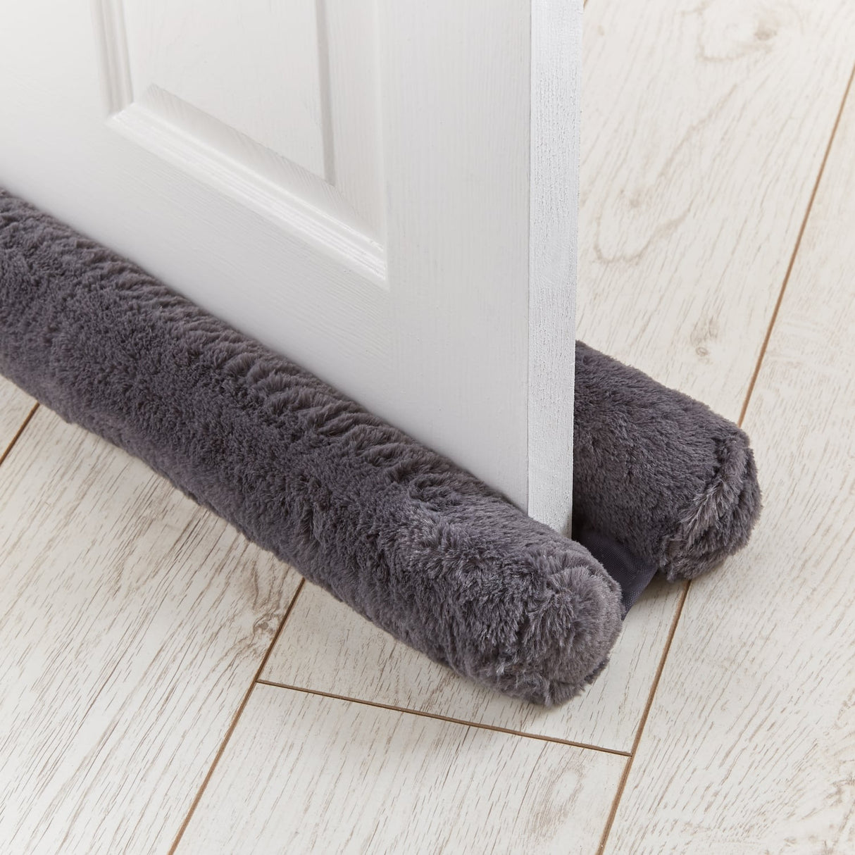 Catherine Lansfield Draught Excluder Cosy Winter Door Seal - Double Sided Draught Excluder Charcoal