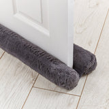 Catherine Lansfield Draught Excluder Cosy Winter Door Seal - Double Sided Draught Excluder Charcoal