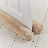 Catherine Lansfield Draught Excluder Cosy Winter Door Seal - Double Sided Draught Excluder Natural