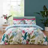 Catherine Lansfield Aruba Tropical Floral Green Duvet Cover Set