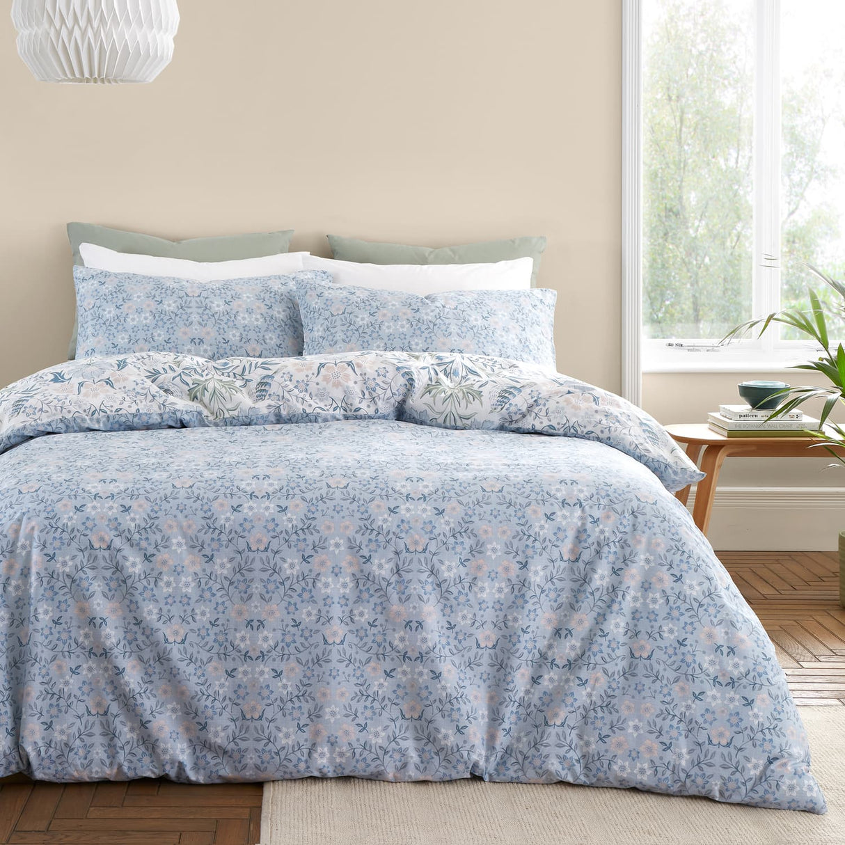 Bianca Hedgerow Hopper Cotton Duvet Cover Set - Hedgerow Hopper Duvet Set