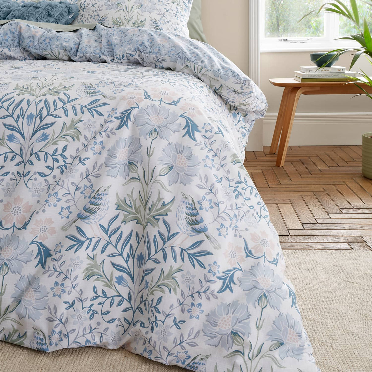 Bianca Hedgerow Hopper Cotton Duvet Cover Set - Hedgerow Hopper Duvet Set