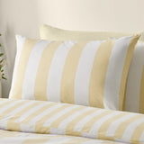 Catherine Lansfield Cove Stripe Yellow Reversible Duvet Cover Set - Yellow image 3