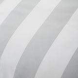 Catherine Lansfield Cove Stripe Silver Duvet Cover Bedding Set - Cove Stripe Duvet Set Silver