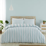 Catherine Lansfield Cove Stripe Duvet Cover Set - Cove Stripe Seafoam