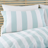 Catherine Lansfield Cove Stripe Duvet Cover Set - Cove Stripe Seafoam