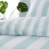 Catherine Lansfield Cove Stripe Duvet Cover Set - Cove Stripe Seafoam