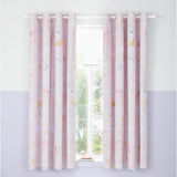 Catherine Lansfield Fairytale Unicorn Kids Eyelet Curtains Polycotton - Fairytale Unicorn Curtains