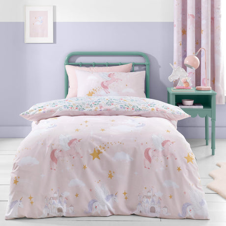 Catherine Lansfield Fairytale Unicorn Duvet Cover Set