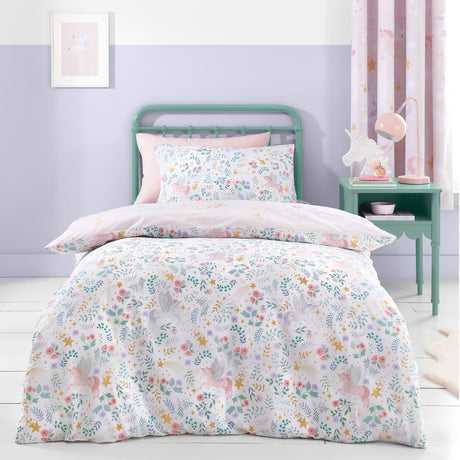 Catherine Lansfield Fairytale Unicorn Duvet Cover Set - Fairytale Unicorn Duvet Set