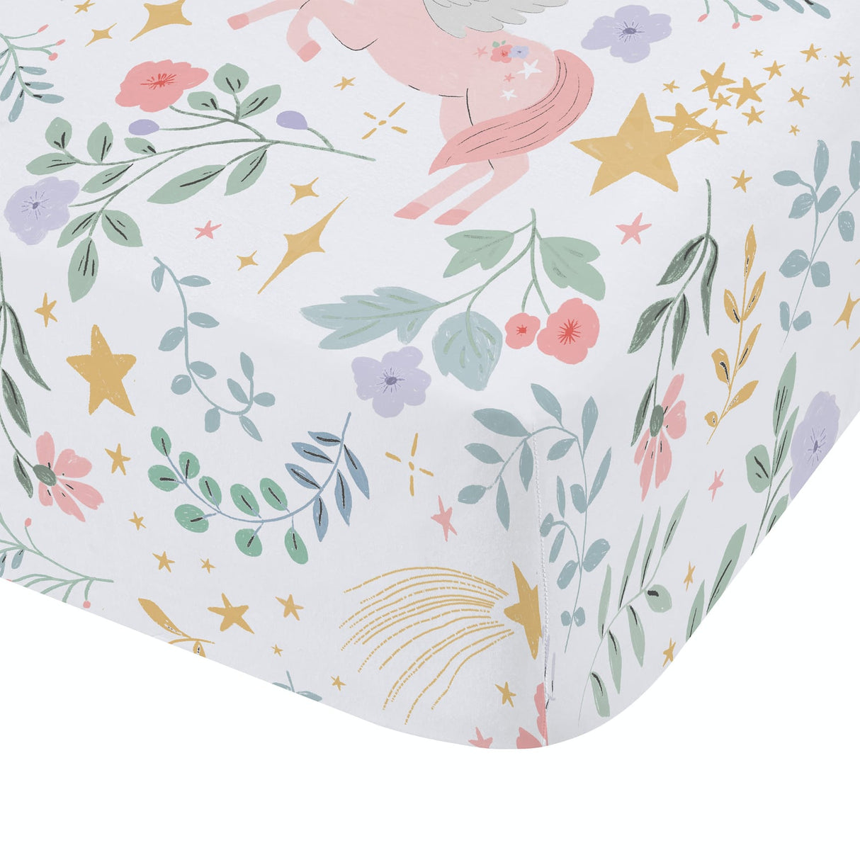 Catherine Lansfield Fairytale Unicorn 25cm Deep Fitted Sheet - Fairytale Unicorn Fitted Sheet