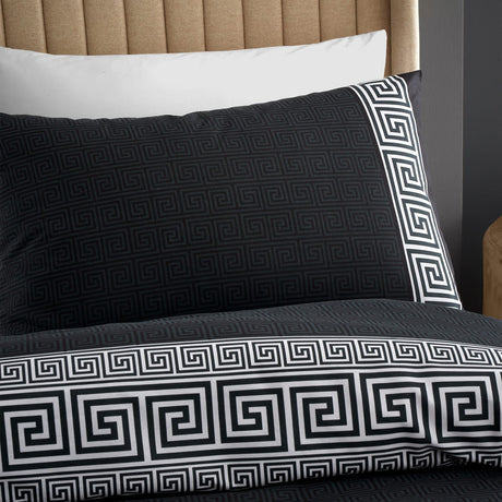 Catherine Lansfield Artemis Duvet Cover Set - Artemis Greek Key Duvet Set