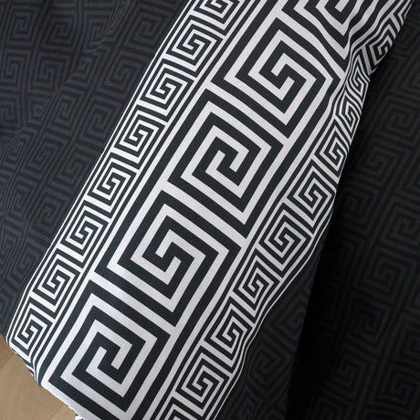 Catherine Lansfield Artemis Duvet Cover Set - Artemis Greek Key Duvet Set