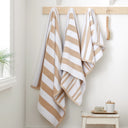 Bianca Reversible Stripe 600gsm Cotton Jacquard Towels