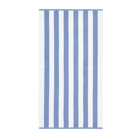 Bianca Reversible Stripe 600gsm Cotton Jacquard Towels - Blue - Reversible Jacquard Blue Towel