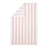 Bianca Reversible Stripe 600gsm Cotton Jacquard Towels - Blush Pink - Reversible Jacquard Blush Towels