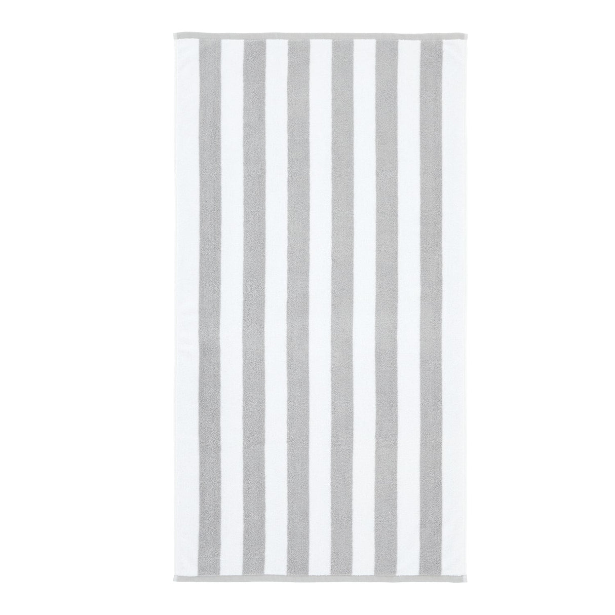 Bianca Reversible Stripe 600gsm Cotton Jacquard Towels - Grey - Reversible Jacquard Grey Towel