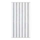 Bianca Reversible Stripe 600gsm Cotton Jacquard Towels - Grey - Reversible Jacquard Grey Towel