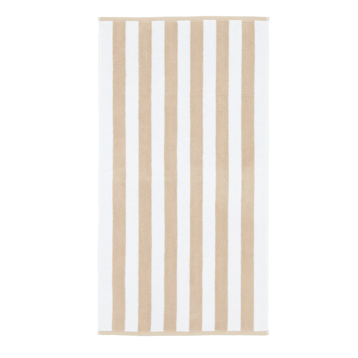 Bianca Reversible Stripe 600gsm Cotton Jacquard Towels - Natural - Reversible Jacquard Natural Towel