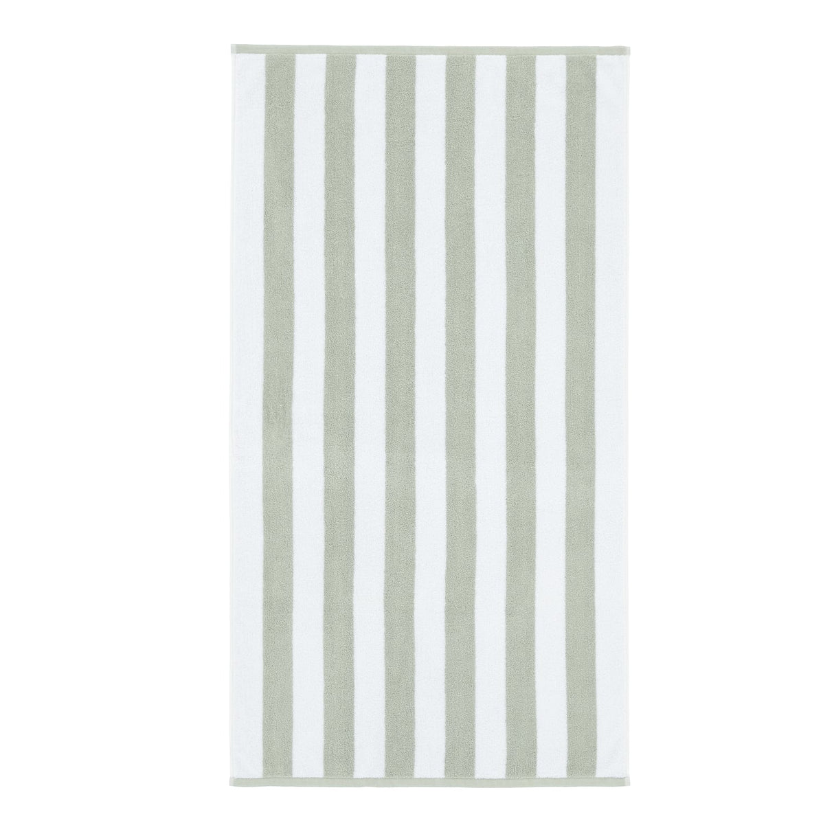 Bianca Reversible Stripe 600gsm Cotton Jacquard Towels - Sage Green - Reversible Jacquard Sage Green Towel